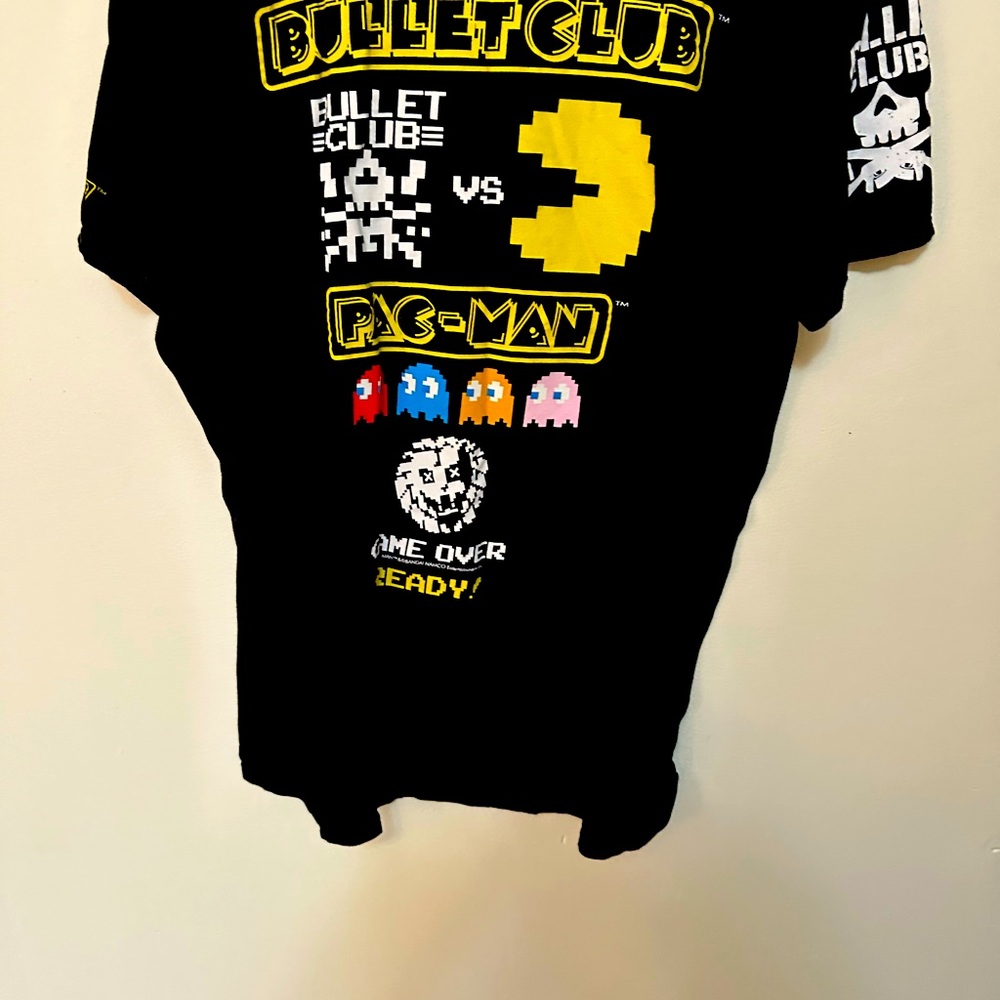 NJPW Bullet Club x Pac-Man commemorative t shirt